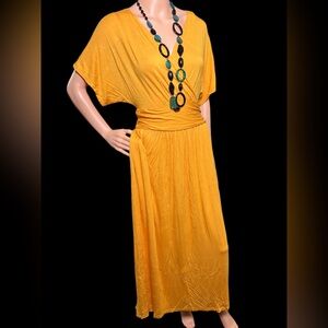 Elegant Yellow Maxi Dress